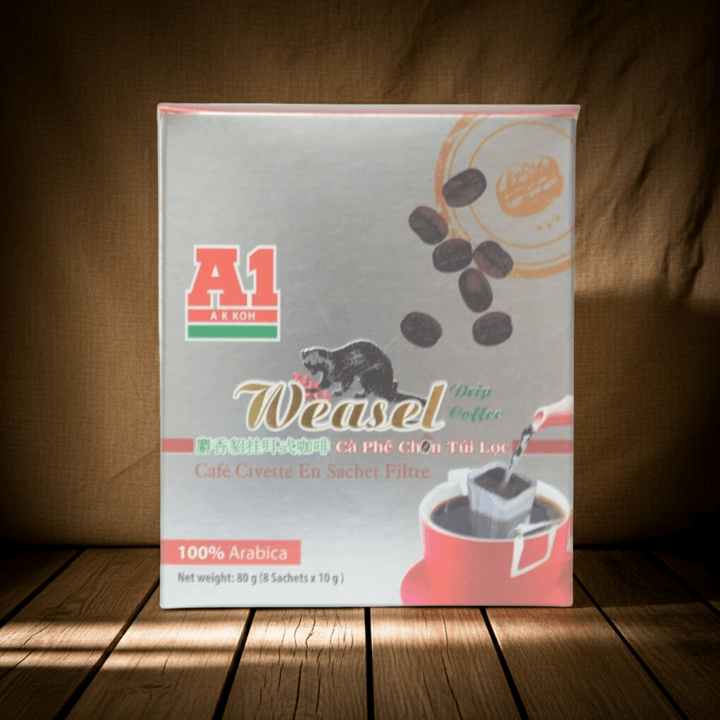 Premium Vietnamese Weasel Coffee Blend 10G x 8 Packs Rich Flavor