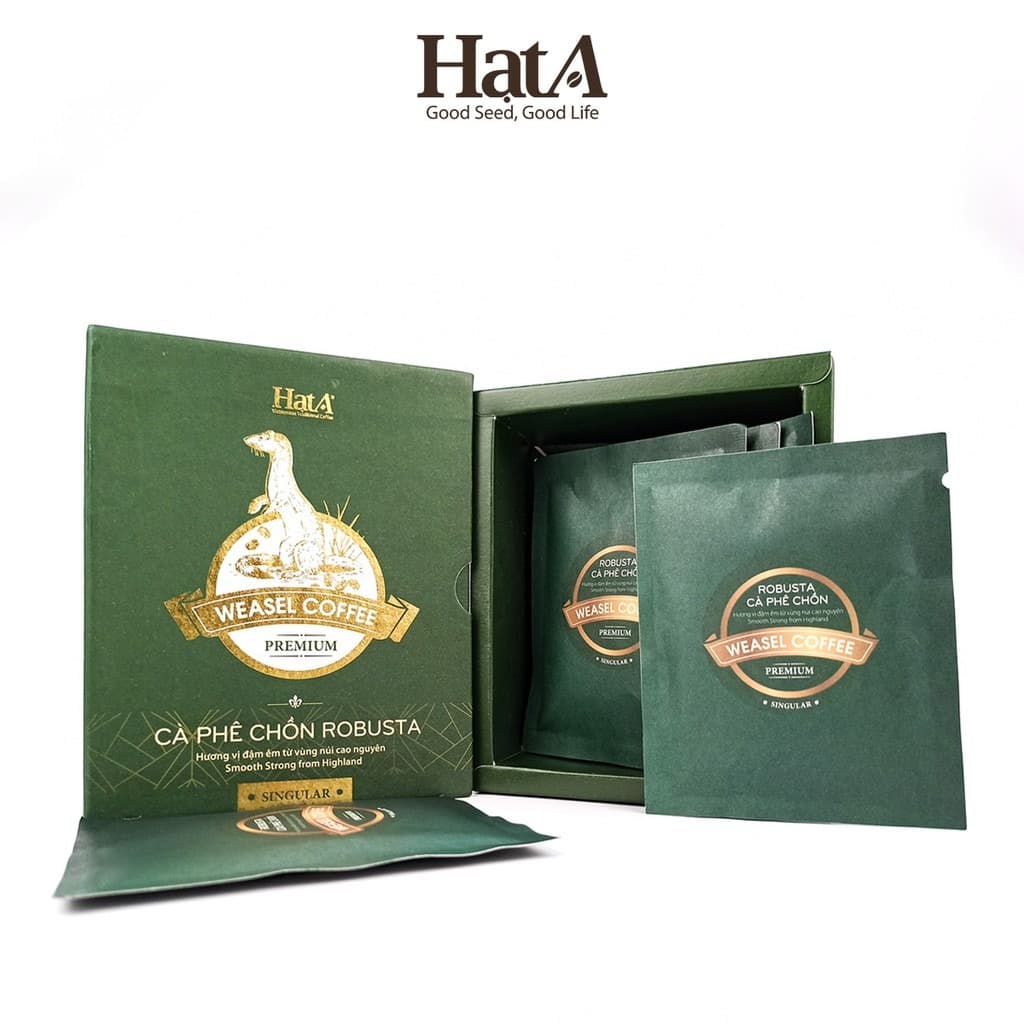 Hạt A Cafe Premium Weasel Coffee 100% Pure Robusta Beans 16oz