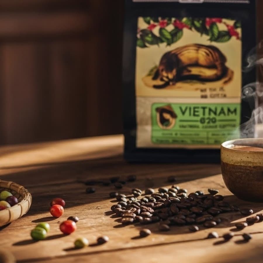 G20 Coffee Weasel Coffee Premium Blend 250g Ground Coffee